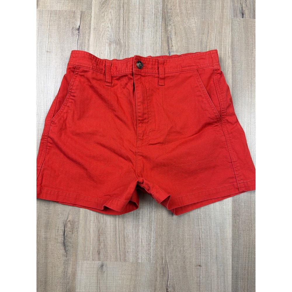 Madewell Camp Shorts Thai Chili Red High Rise Utility AJ524 Womens‎ Size M
